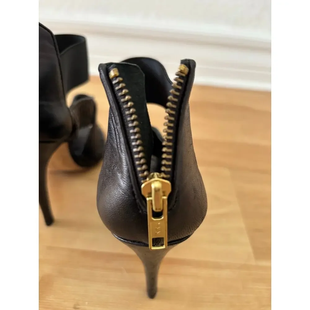 MANOLO BLAHNIK Black Patent Leather Woven Terreo High Heel Sandals $995 EU 39 - Picture 9 of 12